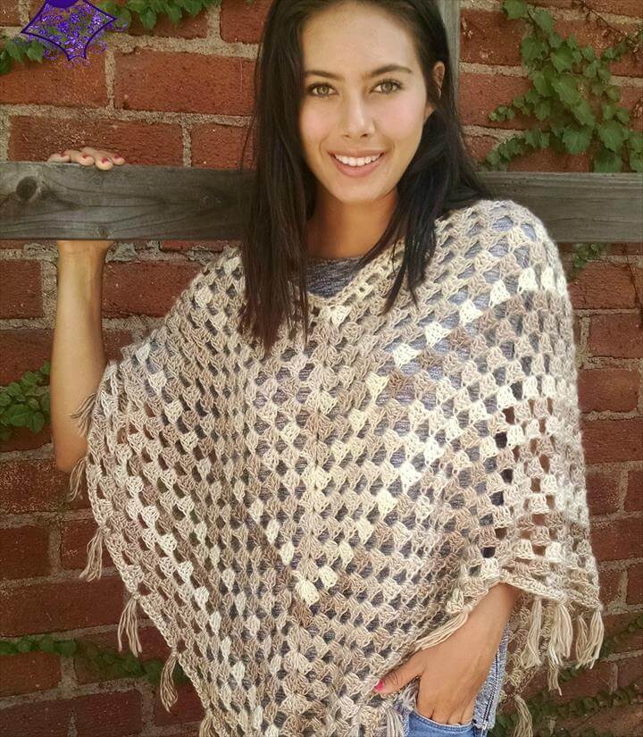 24 Adorable Summer Poncho Free Crochet Design DIY to Make