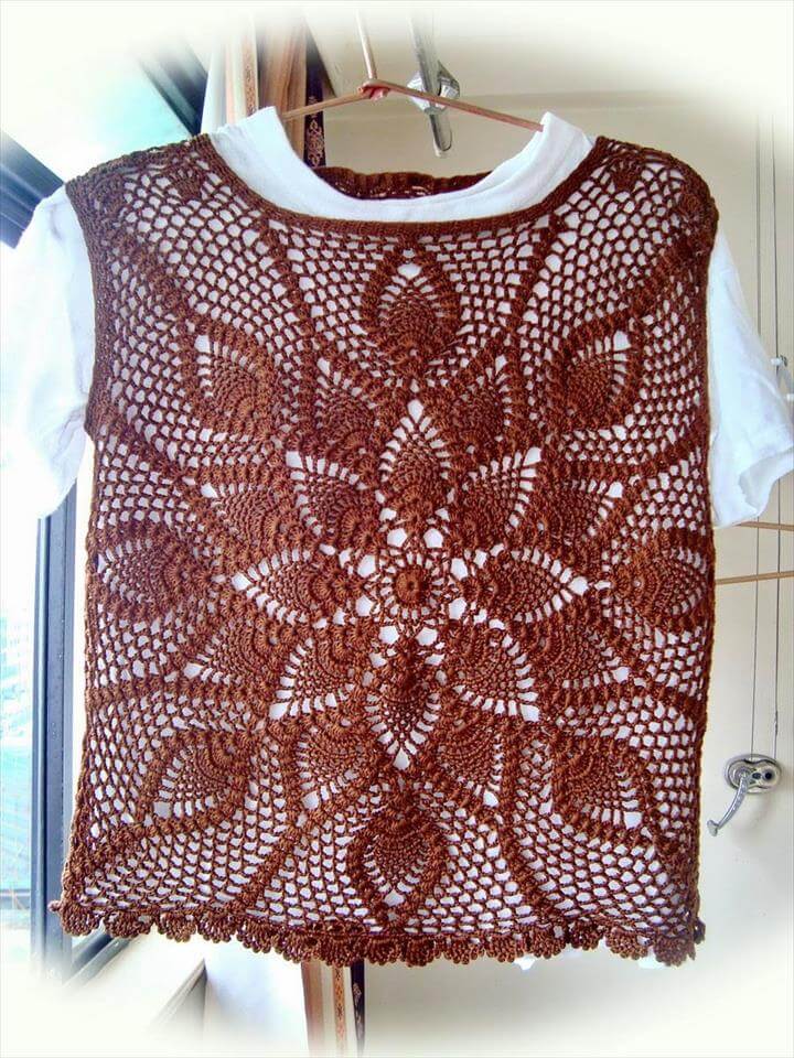 20 Stylish Crochet Sweater Vest Design DIY to Make