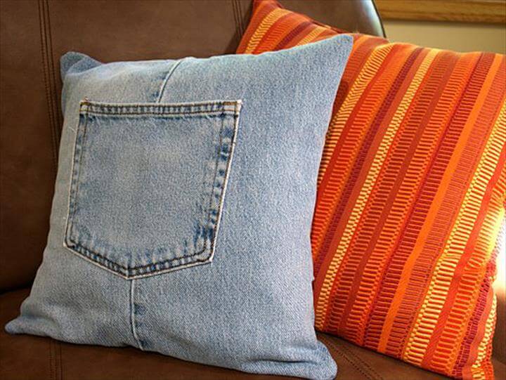 amazing pillow from jeans