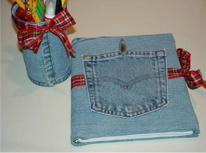 denim shirt note book idea