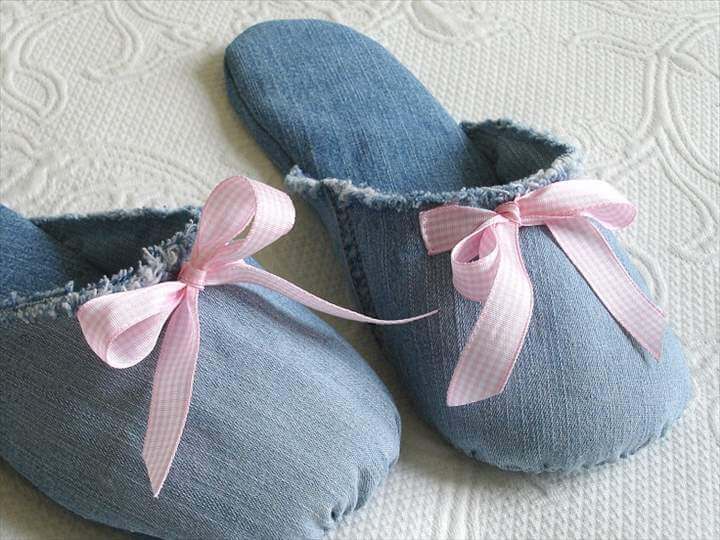 denim slipper
