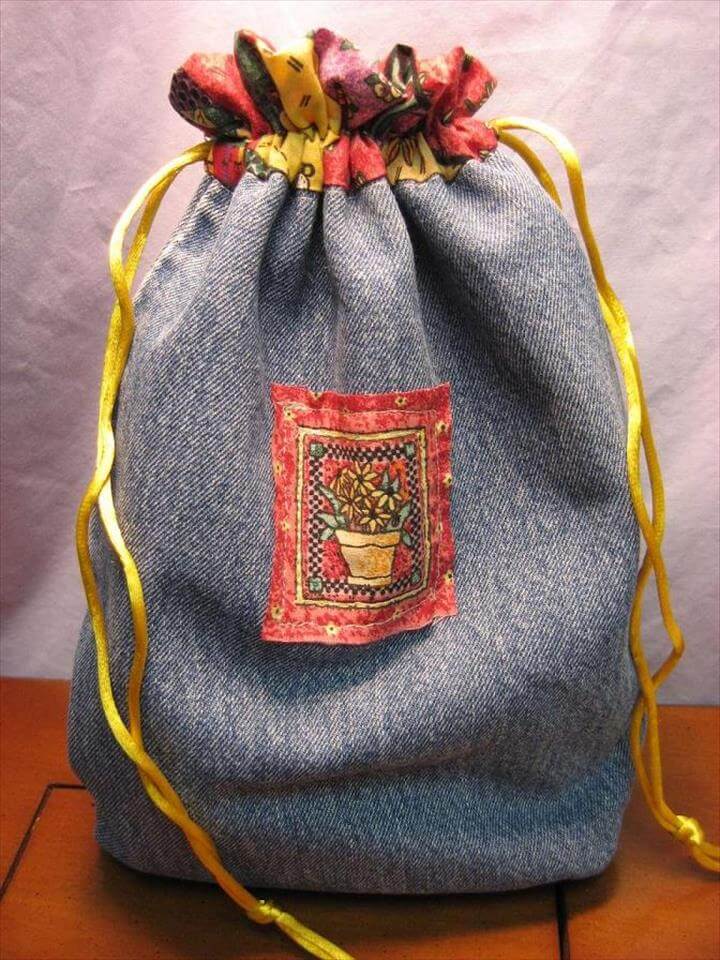 jeans tote bag