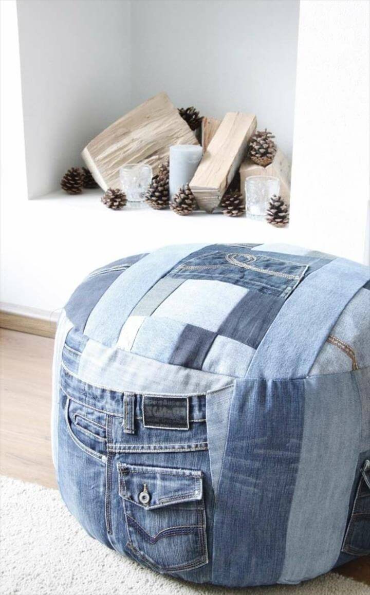 simple craft ideas recycle old jeans