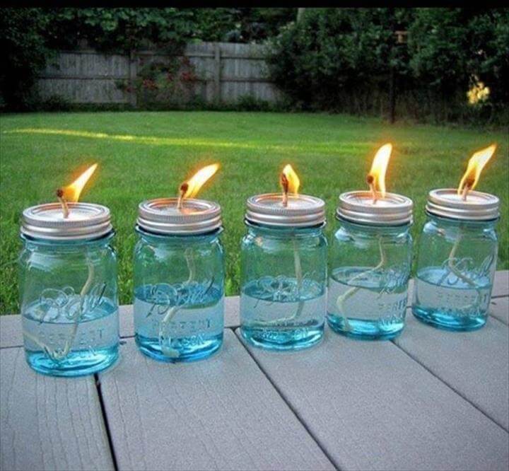 35 Mason Jar Lights Do It Yourself Ideas DIY to Make