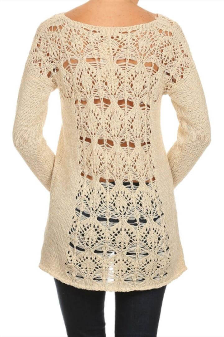20 Awesome Crochet Sweaters For Women's DIY to Make