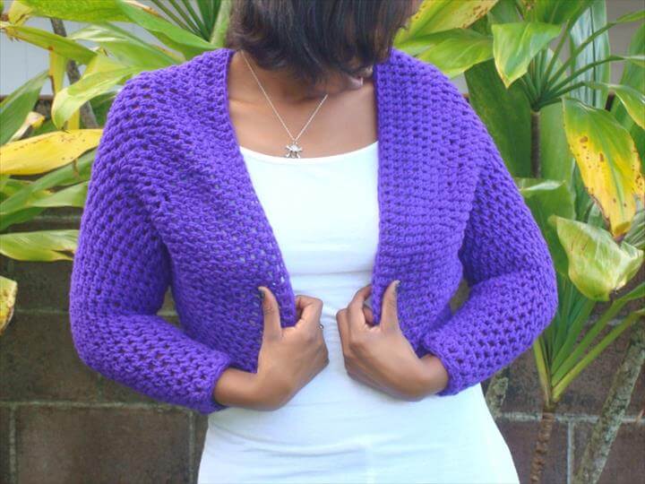 20 Simple Crochet Shrug Design DIY to Make