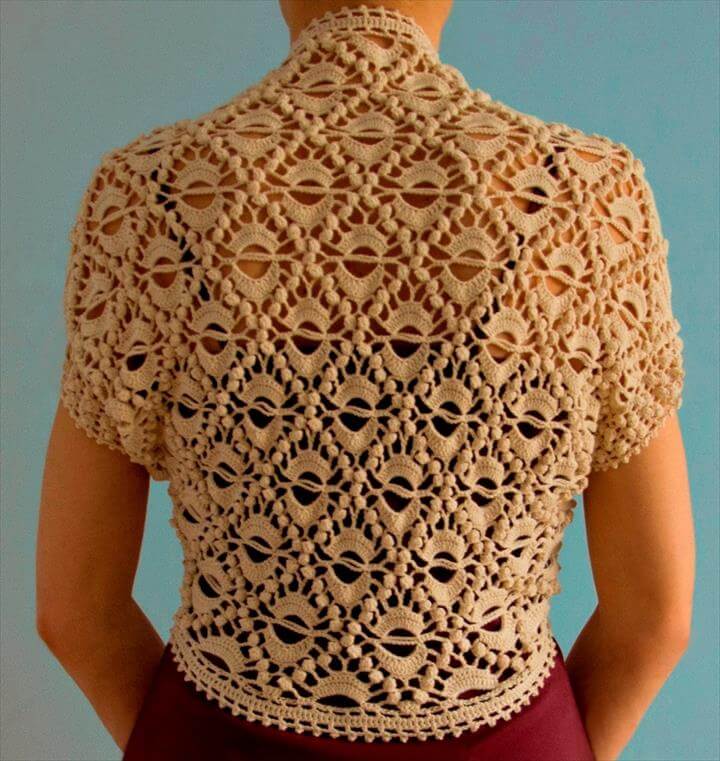 20 Simple Crochet Shrug Design DIY to Make