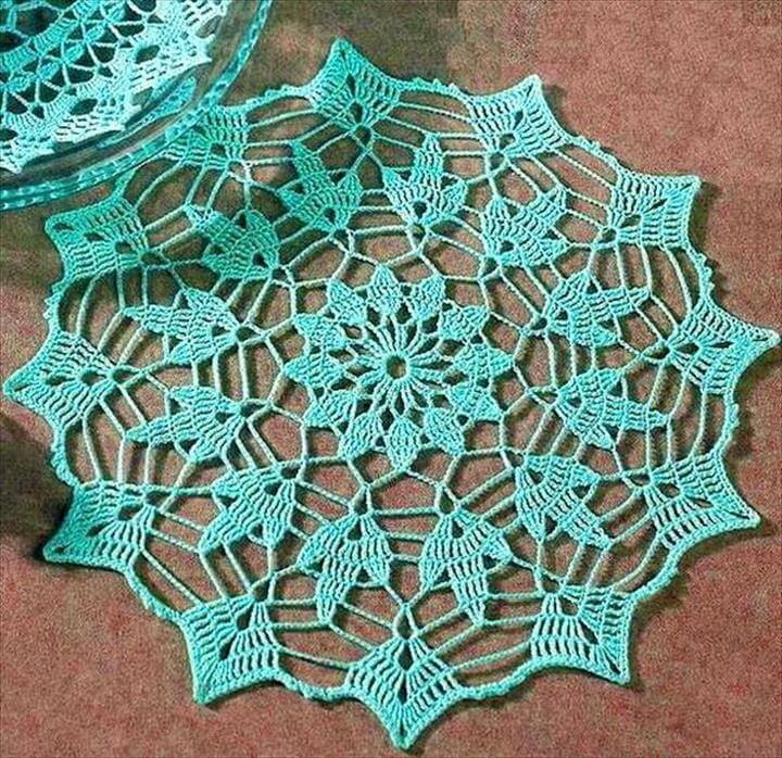 Free crochet angel doily pattern