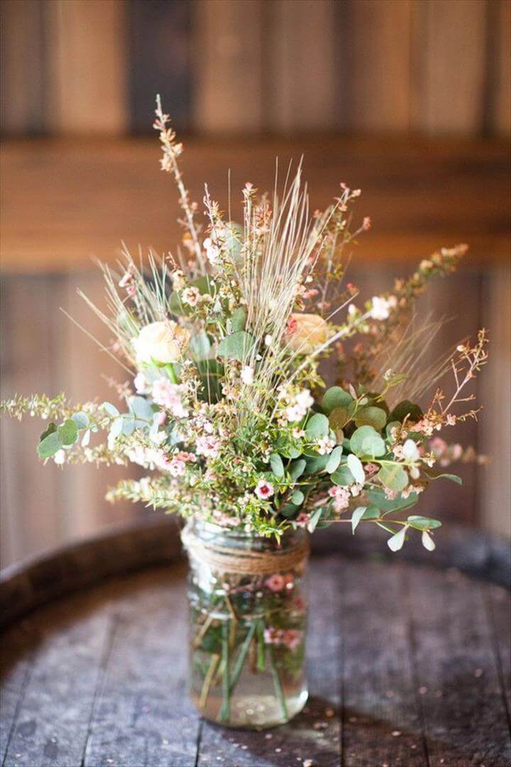 68 Best & Cheap Mason Jar Centerpiece Ideas | DIY to Make