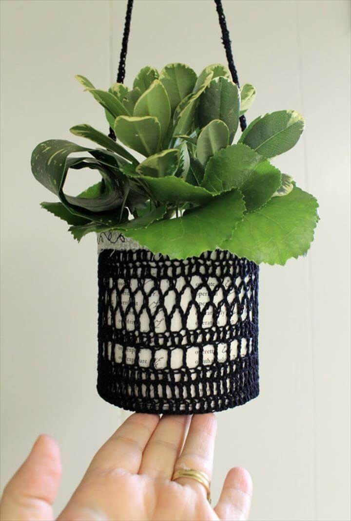 20 Free Crochet Flower Pot Patterns | DIY to Make