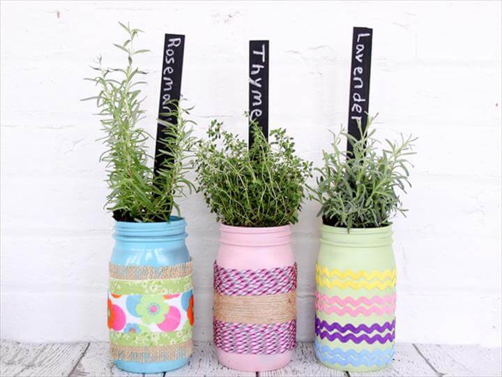 14 Do It Yourself Mason Jar Planters DIY to Make