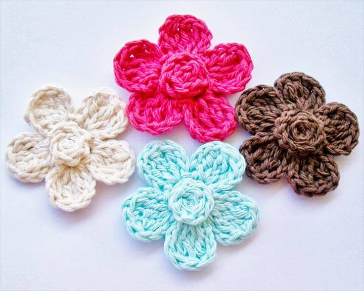22 Easy Crochet Flowers For Beginners | DIY To Make