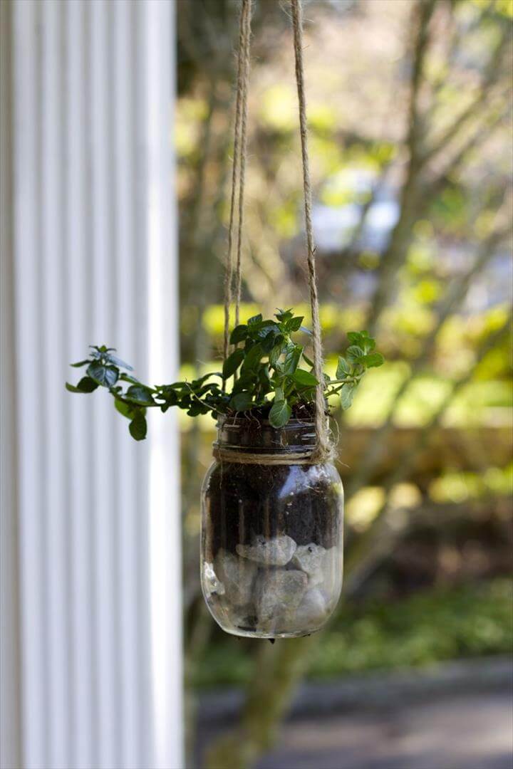 45 New Planter Ideas For Using Mason Jars DIY to Make