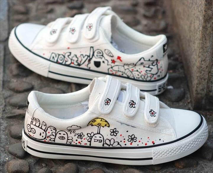 12 Gorgeous Hand-painted Shoe & Sneaker Ideas | DIY to Make