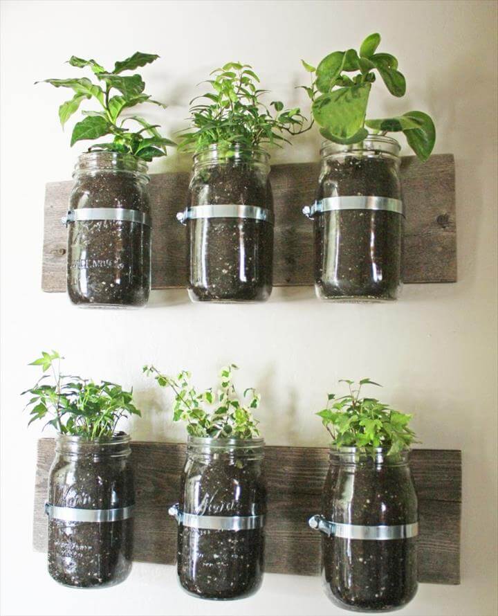 14 Do It Yourself Mason Jar Planters DIY to Make