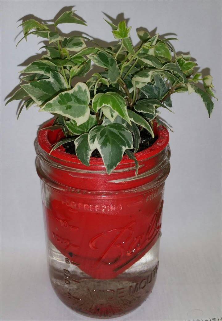 45 New Planter Ideas For Using Mason Jars DIY to Make