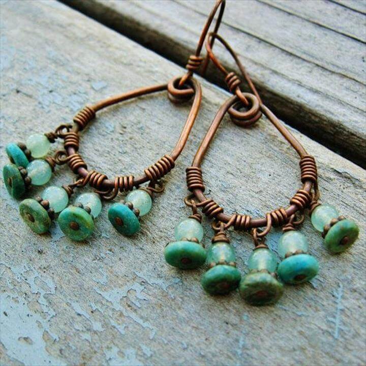 44 Handmade Wire Wrapped Jewelry Idea DIY to Make