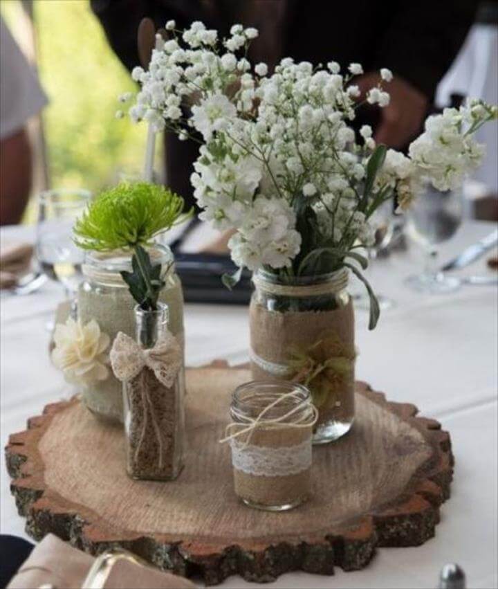 15 Mason Jar Decor & Centerpiece Ideas DIY to Make