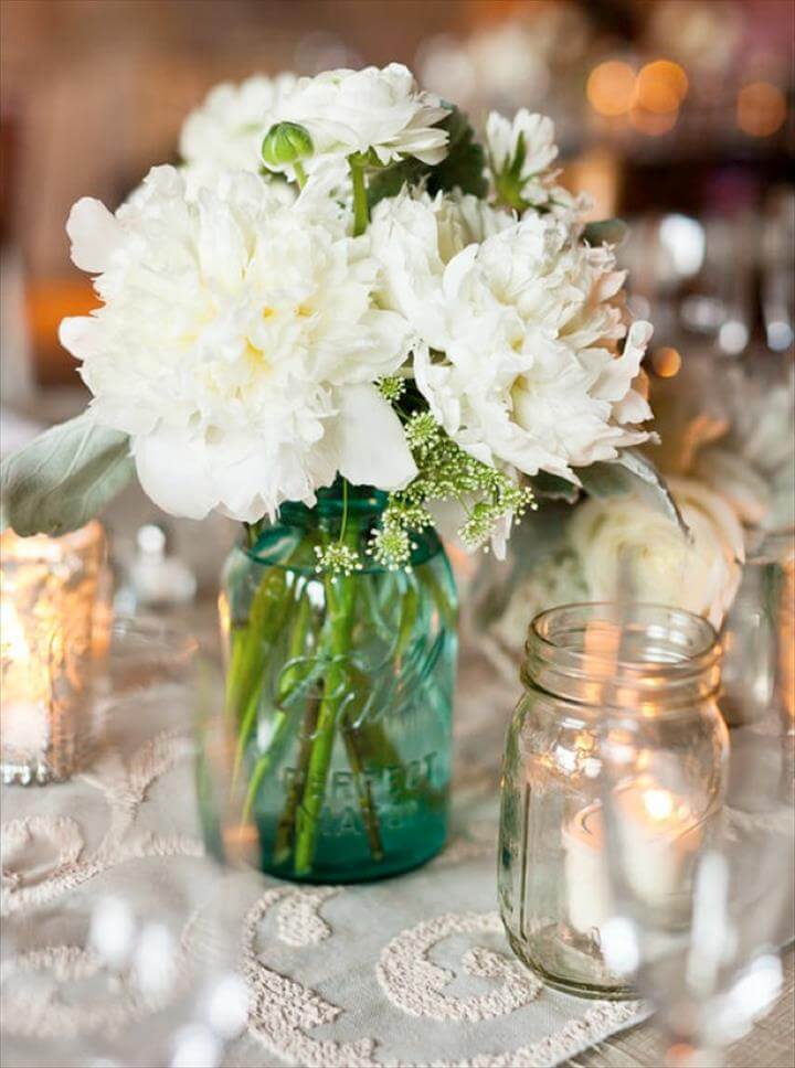 15 Mason Jar Decor & Centerpiece Ideas | DIY to Make