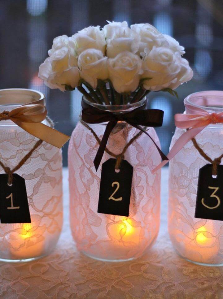 25 Mason Jar Wedding Or Party Mason Jar Ideas | DIY to Make