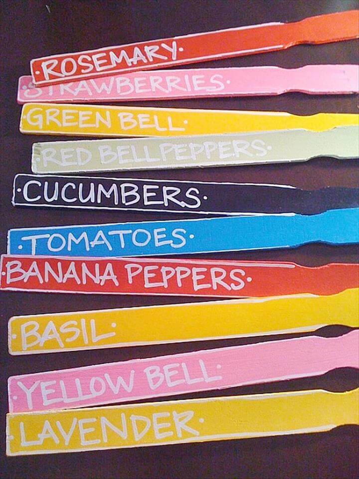 20 Easy Handmade Plant Label & Marker Ideas | DIY to Make