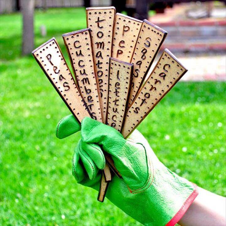 23 Easy To Make Plant Label &amp; Marker DIY to Make
