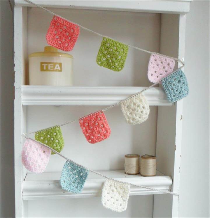 52 Handmade Crochet Garland Free Pattern DIY to Make