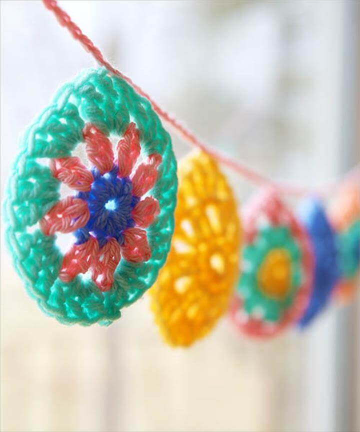 52 Handmade Crochet Garland Free Pattern DIY to Make