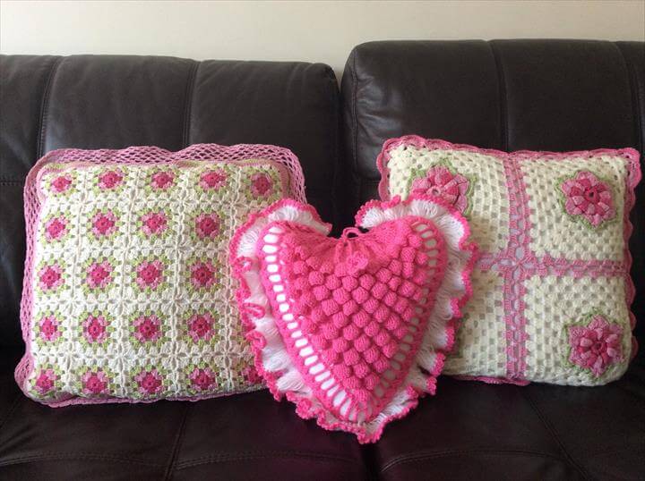 20 Fabulous Handmade Crochet Pillow Design DIY to Make