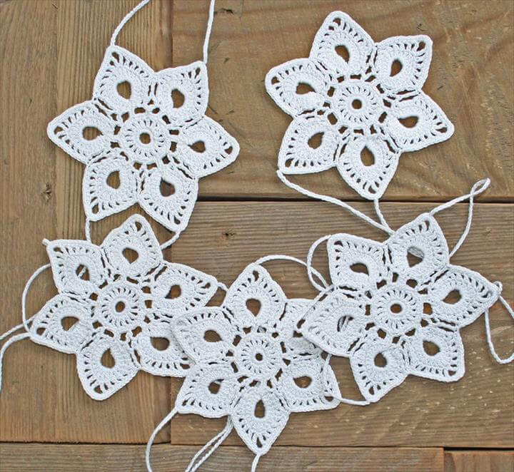 52 Handmade Crochet Garland Free Pattern | DIY to Make