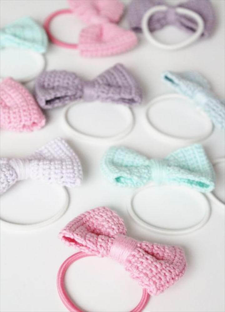 38 Crochet Hair Ties Free Pattern To Make DIY to Make