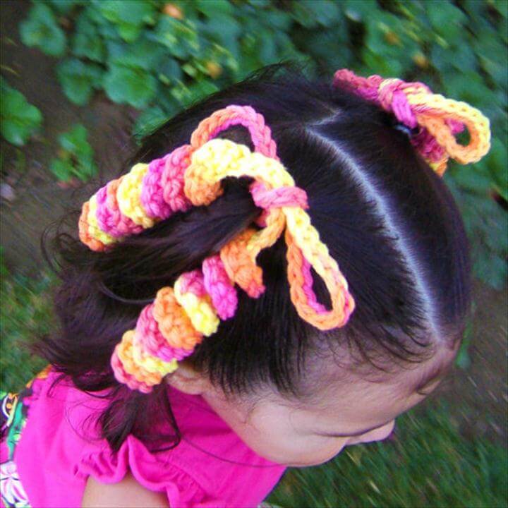 38 Crochet Hair Ties Free Pattern To Make DIY to Make