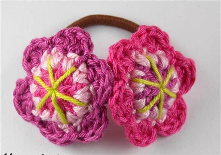 38 Crochet Hair Ties Free Pattern To Make DIY to Make