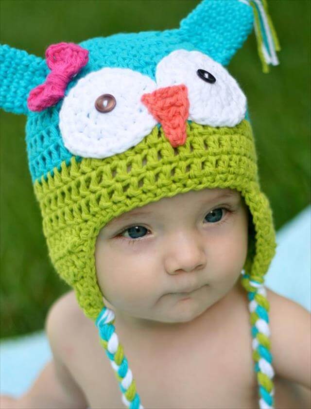 9 DIY Crochet Baby Hats And Pattern