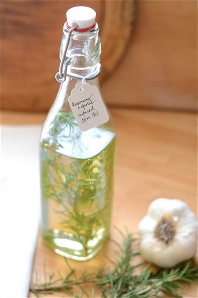 Rosemary and Garlic Infused Olive Oil