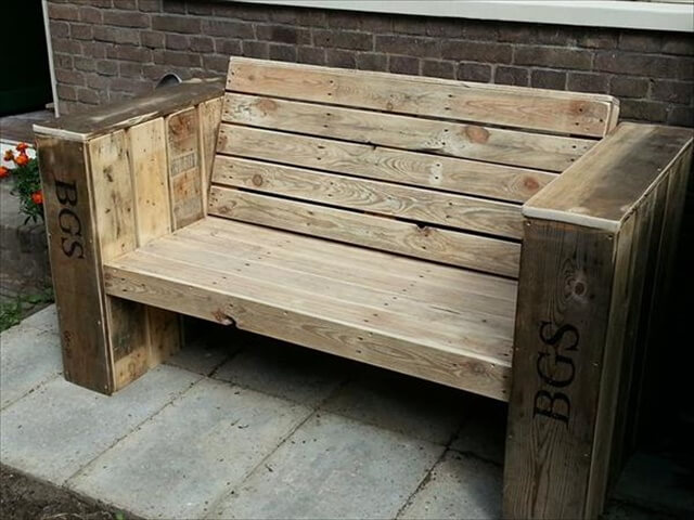 19 DIY Wooden Pallet Bench