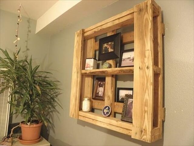 32 Diy Rustic Pallet Shelf Ideas Wall Shelf