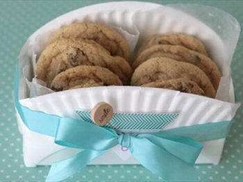 DIY Cookie Basket Made from a Paper Plate