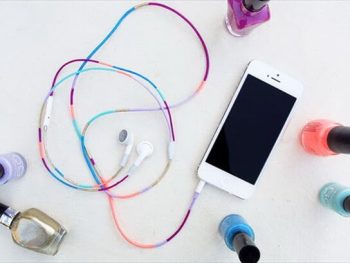 DIY Headphones with Nail Polish