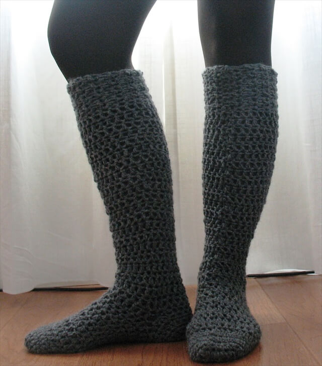 15 Crochet Knit Pattern For Knee Socks