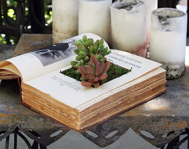 15 DIY Reuse & Recycle Old Books Ideas