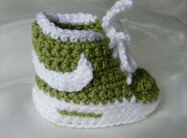 Nike DIY Crochet Baby Booties
