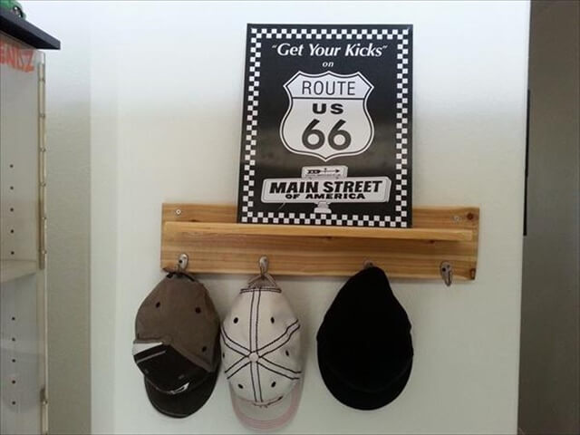 upcycled pallet entry way coat rack