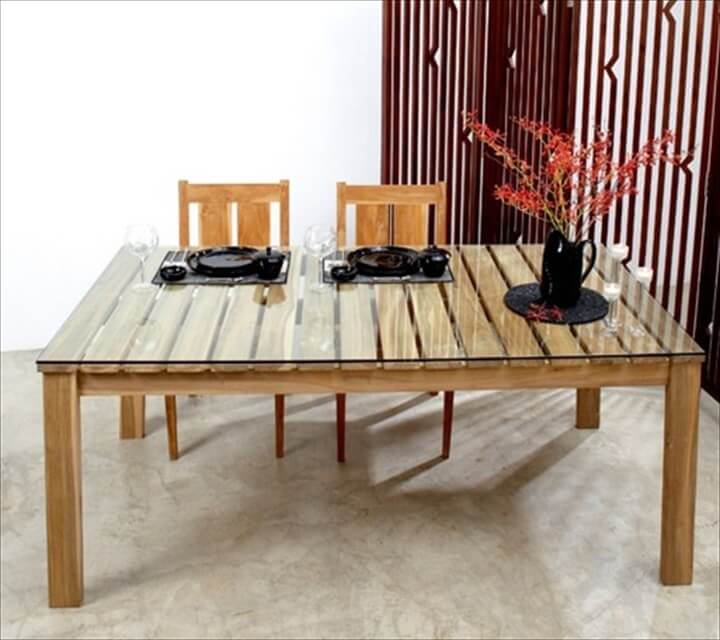 58 DIY Pallet Dining Tables