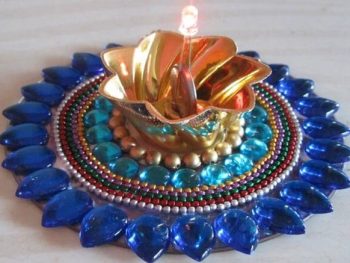 recycle old CDs into beautiful candle holder