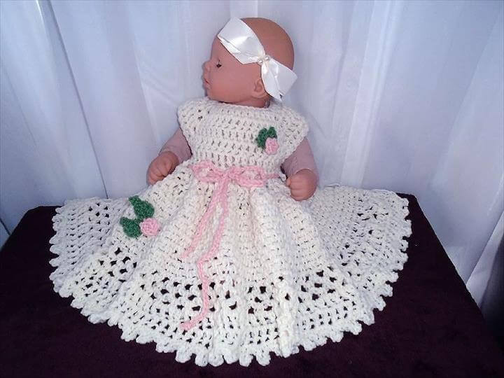 crochet frocks for baby girl
