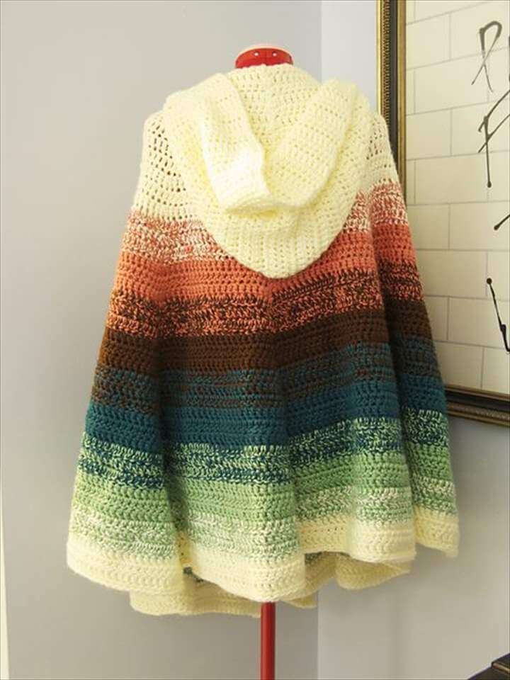16 DIY Ideas About Crochet Hooded Cap & Shawl