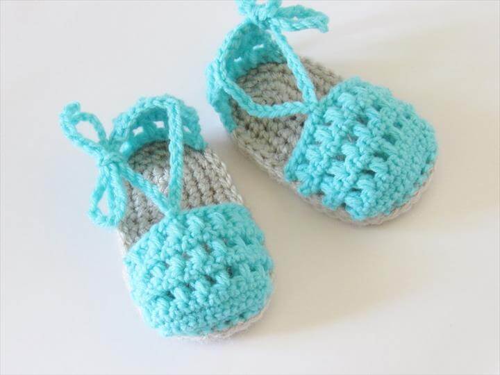DIY Crochet Baby Flip Flops