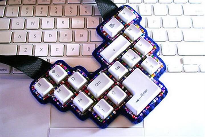 22 Upcycled Keyboard Keys Ideas | DIY to Make