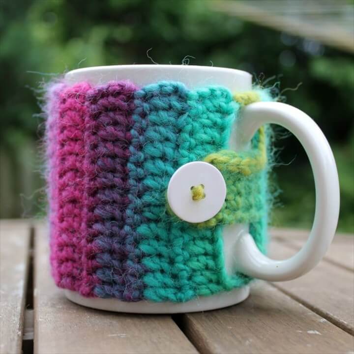31 DIY Easy To Make Crochet Mug Warmer Ideas